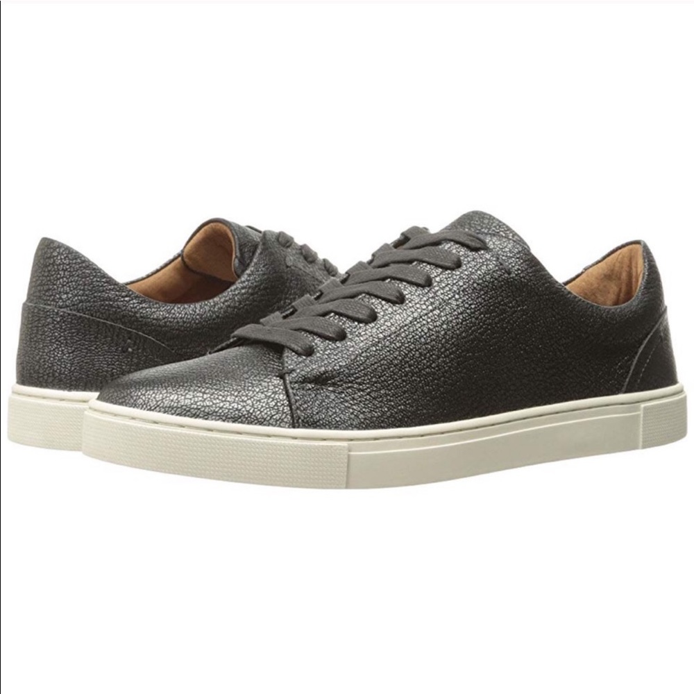🆕 Frye metallic gray sneakers